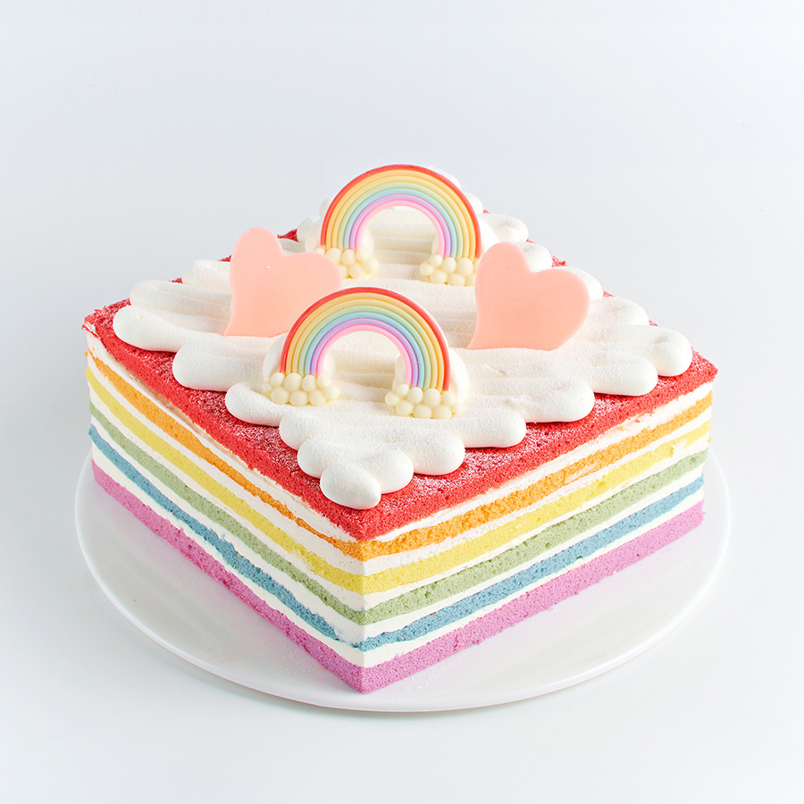 晴天彩虹蛋糕