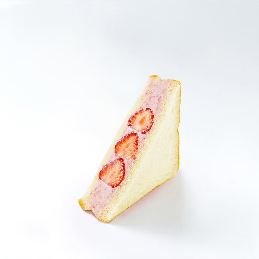 草莓奶油三角